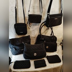 Vera Bradley 9pc  Black Quilted Collection